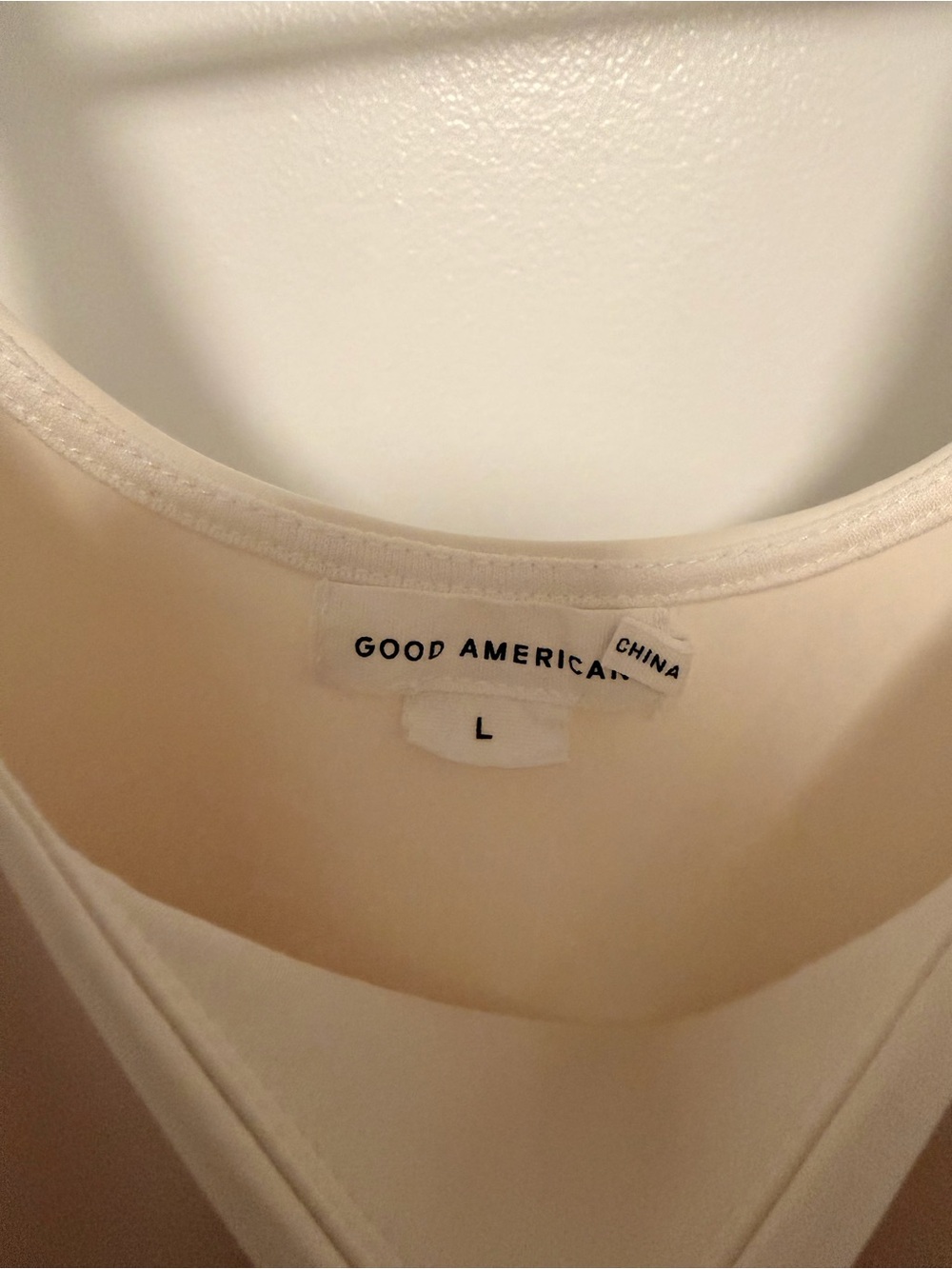 Good American Cream Scoop Neck Bodysuit - Picture 3 of 3